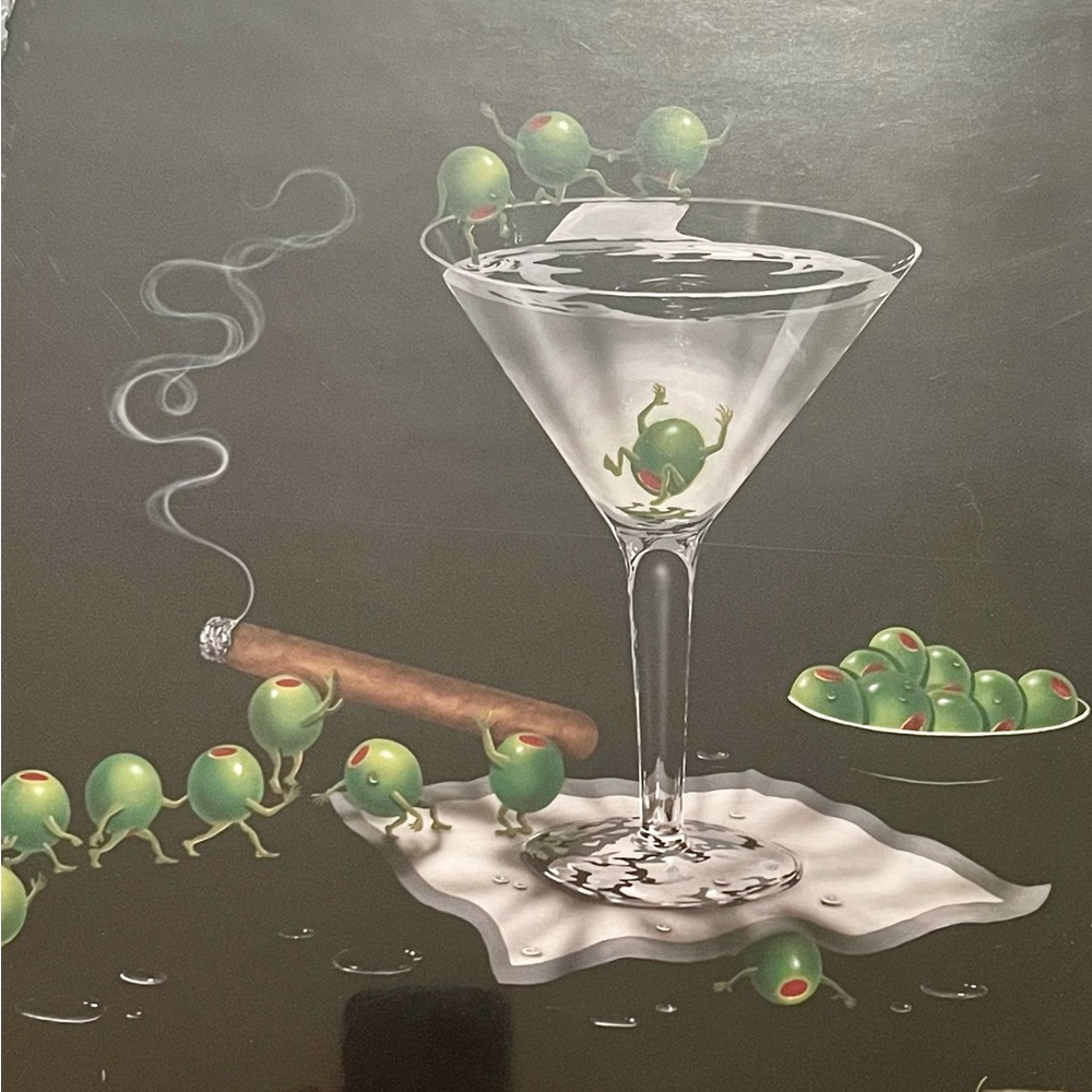 Martini olive fun